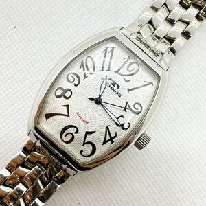 A2405-1-7 1 иен старт кварц работа товар прекрасный товар Tecnos TECHNOS SAPPHIRE мужские наручные часы tonneau type серебряный 