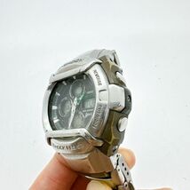 A2405-2-14 １円スタート クオーツ　稼働品　CASIO　カシオ　G-SHOCK　ジーショック　メンズ腕時計　シルバー　G-501XD_画像2
