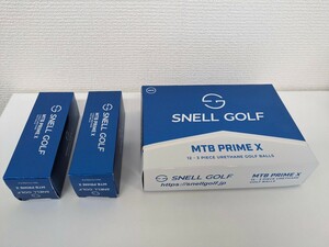 ★新品未使用＆送料込★1.5ダース分でお得 SNELL MTB PRIME X 1ダース + 6球 合計18球セット (スネル プライム ゴルフボール ホワイト 白)