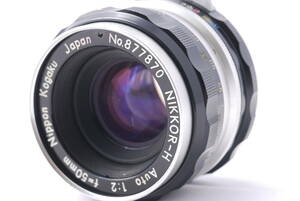 【超美品】　 Nikon ニコン Nikkor-H　Auto 50mm f2　非Ai　マニュアルレンズ #349