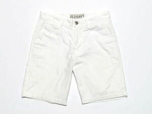 OLD NAVY ／ GAP 社製 ★ ショートパンツ　ホワイト　麻綿混合　30W　※送料 185円 （ 追跡番号付き ）　