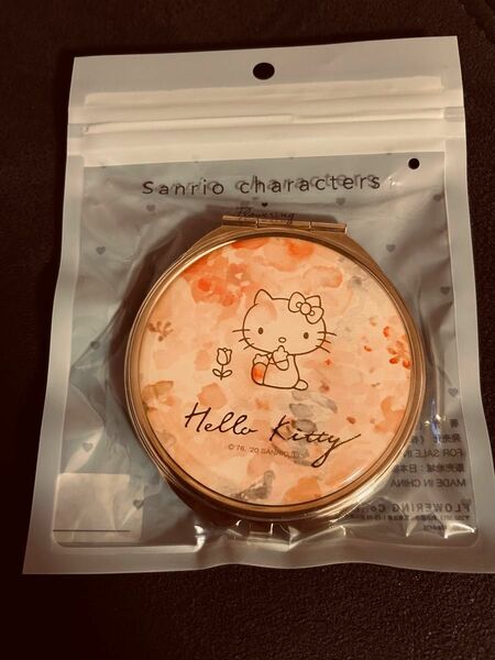 サンリオ　Helloキティ　コンパクトミラー　フラワーリング　日本限定商品