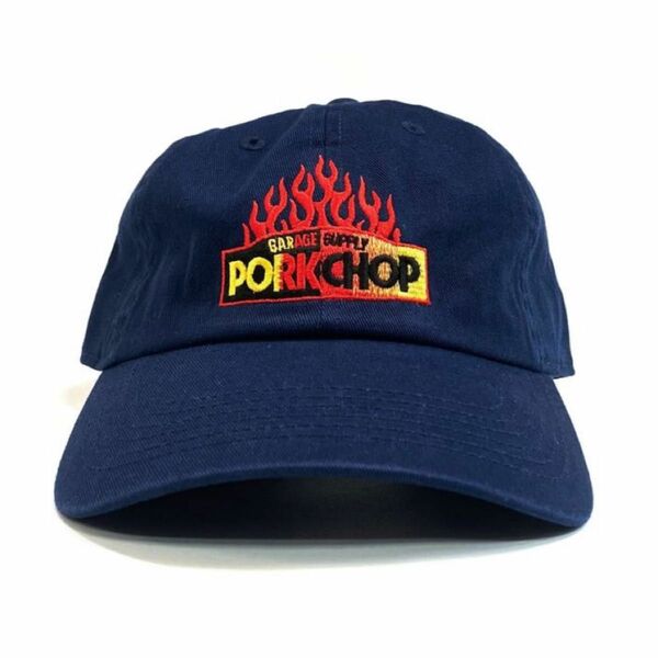 ポークチョップ　キャップ/PORKCHOP フレイム NAVY キムタク