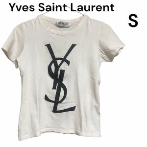 難あり！Yves Saint Laurent ロゴプリント Tシャツ