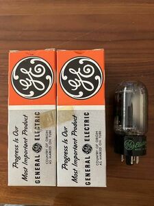 松下HIFI委託品　　検品済　ジーイー　GE　6L6GC　マッチドペア　未使用　極上品