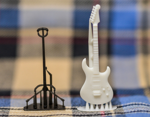 1/20 electric guitar miniature 3D printer output not yet painting resin kit doll house, moveable figure and so on musical instruments 