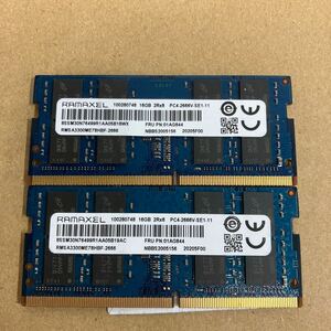 O178 RAMAXEL Note PC memory 8GB 2Rx8 PC4-2666V 2 sheets 