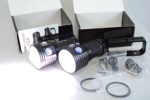  operation verification settled Asafee LED underwater light diving light 2 piece battery 8 piece set [Light-240514A]