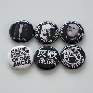 CRASS badge / punk hardcore crust discharge gauze gism undercover amebix chaos uk g.b.h anarcho scab sedition crust T-shirt 5d