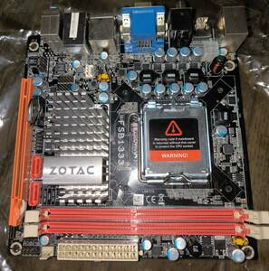 ★１円スタート★送料無料★Zotac LGA775 マザーボード GeForce 9300-ITX GF9300-D-E INTEL Mini ITX