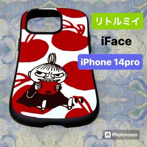 iFace iPhone14pro 用 リトルミイ りんごのケース ムーミン 北欧　かわいい 丈夫　TPU スマホケース