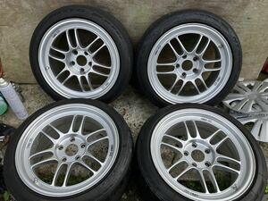 ENKEI エンケイ RPF1 17インチ 8J＆9J PCD114.3 5穴 ET35 NITTO NT555 215/45R17 21年製 4本