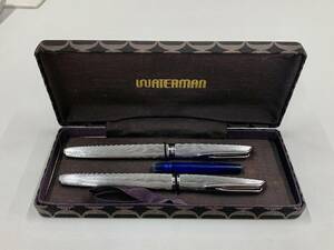 IY68169H waterman Waterman fountain pen pen .18K stamp silver cap silver body collection writing brush chronicle × present condition goods 