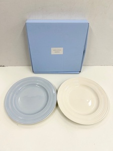 IY68377W　WEDGWOOD/ウェッジウッド　JASPER CONRAN　ジャスパーコンラン　ペア　カジュアルプレート　直径：約27㎝　食器　現状品