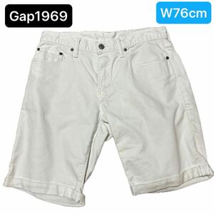 Gap1969 ハーフパンツ メンズ ウエスト30インチ(76センチ) 白　ストレッチ