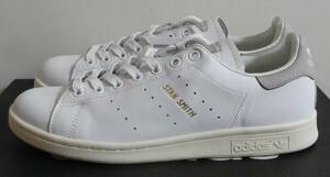 ほぼ新品 スタンスミス 2015年製 JP27.0cm S75075 天然皮革 生産終了 クリアグラナイト adidas stansmith 本革 ライトグレイ 人気定番