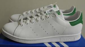 新品 スタンスミス 2019年製 JP28.0cm 白×緑 M20324 生産終了 天然皮革 adidas stansmith ホワイト×グリーン 本革 ABCマート 定番人気