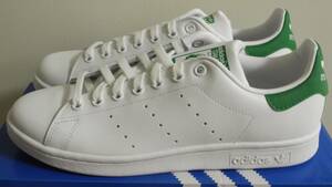 新品 スタンスミス 2019年製 JP26.5cm 白×緑 M20324 生産終了 天然皮革 adidas stansmith ホワイト×グリーン 本革 ABCマート 定番人気