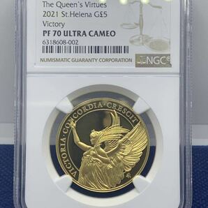世界11枚 イギリス 2021年 セントヘレナ ヴィクトリー 1オンス 金貨の画像1