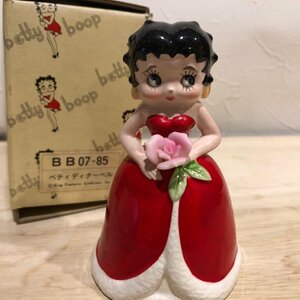 箱付き　ハンドベル ディナーベル ベティちゃん Betty Boop ベティブープ 陶器 フィギュア KFS ベティ アメリカ 雑貨 置物 レトロ 管理1・3