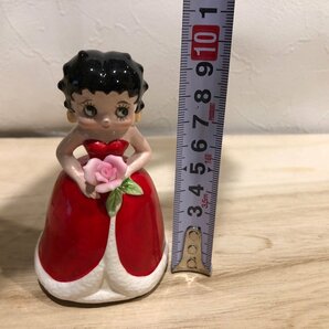 箱付き ハンドベル ディナーベル ベティちゃん Betty Boop ベティブープ 陶器 フィギュア KFS ベティ アメリカ 雑貨 置物 レトロ 管理1・3の画像6