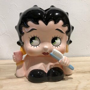 歯ブラシ立て 歯ブラシスタンド ベティちゃん Betty Boop ベティブープ 陶器 フィギュア KFS ベティ アメリカ 雑貨 置物 レトロ 管理1・10