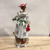 ジョウロ　花　陶器　女性　人形　フィギリン　焼物　陶器　雑貨　インテリア　置物　ビンテージ　骨董品　管理001_画像4