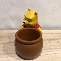 くいしんぼうのプーさん　プランター　鉢植え　くまのプーさん ディズニー Disney 加藤工芸 陶器 置物 クマ　熊　管理001_画像2