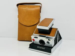 ★POLAROID SX-70 LAND CAMERA ポラロイド インスタントカメラ レザーケース付属 未チェック 現状品 管理番号05030