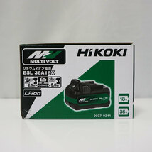 新品未使用 Hikoki ハイコーキ MULTIVOLT マルチボルト 蓄電池 純正バッテリー 18V 36V BSL36A18X 0037-9241 送料無料！_画像6