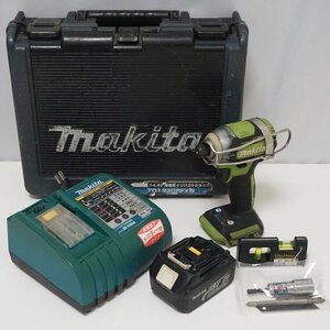 1 jpy ~[ used ] Makita Makita TD160D 14.4V rechargeable impact driver BL1830 battery 1 piece attaching with charger TD133DRFXW case attaching free shipping!