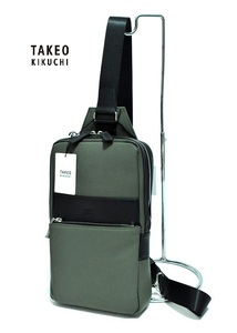 [ обычная цена 22000 иен ]TAKEO KIKUCHI Takeo Kikuchi '' подкладка '' one сумка на плечо 735921 хаки IKETEI