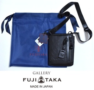 【定価35200円】新品 FT by FUJITAKA 615111 ブラック エフティー バイ フジタカ ホーク デロリアン レザーショルダーバッグ