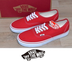 【訳あり品】新品 VANS オーセンティック 27cm AUTHENTIC VN000EE3RED バンズ ★