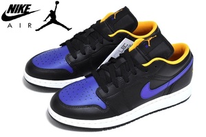 【送料無料】新品 NIKE AIR JORDAN 1 LOW (GS) &#34;Lakers&#34; 23.5cm 553560-075 エアジョーダン レイカーズ