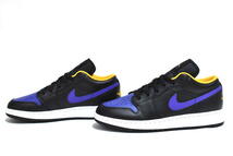 【送料無料】新品 NIKE AIR JORDAN 1 LOW (GS) "Lakers" 23.5cm 553560-075 エアジョーダン レイカーズ_画像2