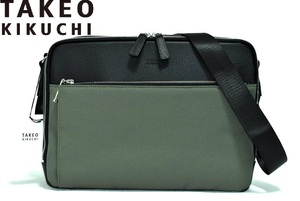 [ обычная цена 2 десять тысяч 4200 иен ] новый товар TAKEO KIKUCHI Takeo Kikuchi '' подкладка '' A4 размер соответствует сумка на плечо 735122 IKETEIike Tey 