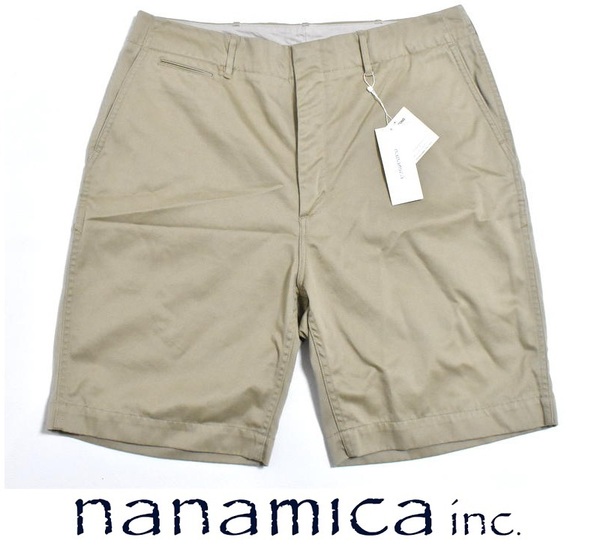 【送料無料】新品 nanamica ナナミカ チノショーツ 30 定価2万3100円 SUDS316 カーキ Chino Shorts