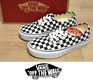 【送料無料】新品 VANS AUTHENTIC PLATFORM 23cm バンズ オーセンティック プラットフォーム 厚底 チェッカー