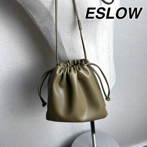 ESLOW エスロー　DRAWSTRING バッグ 巾着　ショルダー