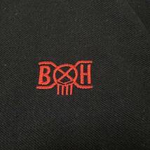 BOUNTY HUNTER バウンティーハンター ワンポイントロゴ 刺繍 ポロシャツ 半袖 Lサイズ ブラック 黒 ハーフボタン ドメスティック キャブ_画像6