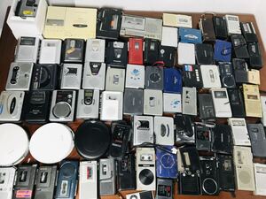  portable cassette player etc. together large amount SONY Panasonic AIWA OLYMPUS micro cassette recorder Sony operation not yet verification Junk 