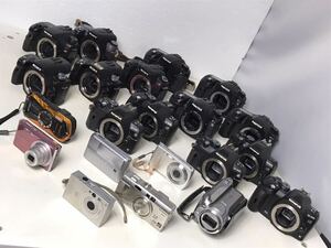 デジタル一眼レフカメラ デジタルカメラ ビデオカメラ 21台 まとめて SONY OLYMPUS PENTAX Canon FUJIFILM Panasonic デジカメ ジャンク