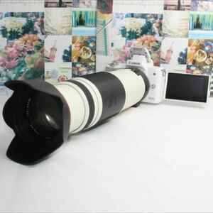 超望遠 400mmレンズ&予備バッテリー付きキヤノン kiss M2