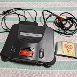 送料込 Nintendo64 ニンテンドー64+ドンキーコング64 メモリー拡張パック付き コントローラー欠品 任天堂の画像2