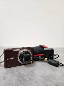 【8037】Panasonic　パナソニック　LUMIX　デジカメ　デジタルカメラ　１０x FullHD　DMC-SZ7　ブラウン系　通電・動作確認済み☆中古品☆