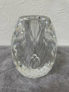 【Y117】mikimoto ミキモト 一輪挿し 花瓶 フラワーベース クリスタルガラス インテリア 置物