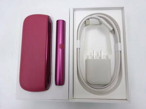 ★☆アイコス　イルマ　IQOS　ILUMA　ポケットチャージャー　サンセットレッド　通電確認　美品　中古品　☆★