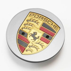 倉庫在庫処分！ 新品 PORSCHE ポルシェ 純正 ハブキャップ フラットデザイン 4個 商品コード：95B.601.150A.OC6 シルバー