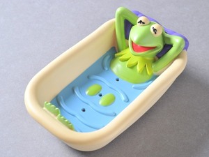 ビンテージ カーミット ソープディッシュ 石鹸置 ソフビ '90 ソニークリエイティブ Kermit the frog sony creative ジムヘンソン マペッツ